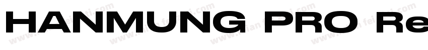 HANMUNG PRO Regular字体转换